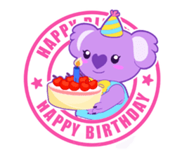Purple Koala sticker #3599925