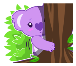 Purple Koala sticker #3599929