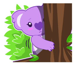 Purple Koala sticker #3599929