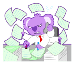 Purple Koala sticker #3599930