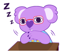 Purple Koala sticker #3599932