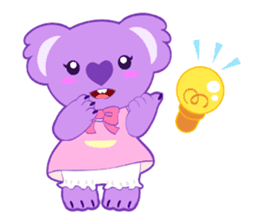 Purple Koala sticker #3599934