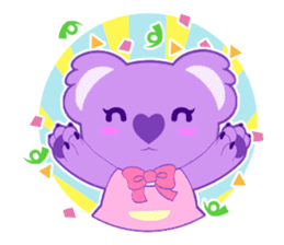 Purple Koala sticker #3599935
