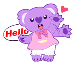 Purple Koala sticker #3599936
