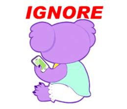 Purple Koala sticker #3599938