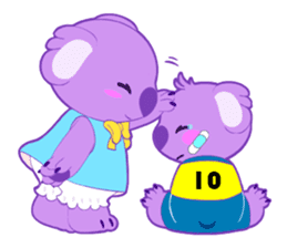 Purple Koala sticker #3599940