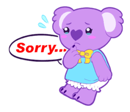 Purple Koala sticker #3599941