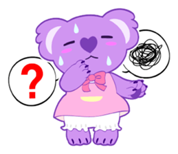 Purple Koala sticker #3599943