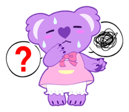 Purple Koala sticker #3599943
