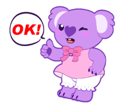 Purple Koala sticker #3599945