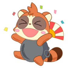 Racoon dog and fox-like daily life sticker #3600066