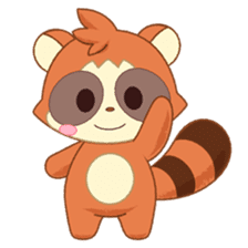Racoon dog and fox-like daily life sticker #3600071