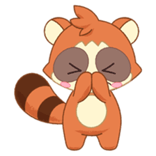 Racoon dog and fox-like daily life sticker #3600074