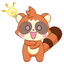 Racoon dog and fox-like daily life sticker #3600081