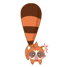 Racoon dog and fox-like daily life sticker #3600084