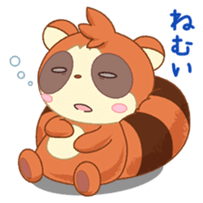 Racoon dog and fox-like daily life sticker #3600091