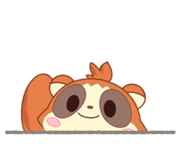 Racoon dog and fox-like daily life sticker #3600094
