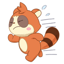 Racoon dog and fox-like daily life sticker #3600096