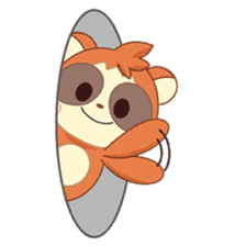 Racoon dog and fox-like daily life sticker #3600103