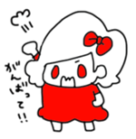 Ribbon-chan and haunted-chan sticker #3601347