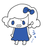 Ribbon-chan and haunted-chan sticker #3601350