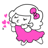 Ribbon-chan and haunted-chan sticker #3601354