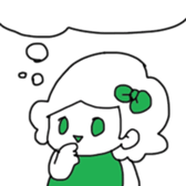 Ribbon-chan and haunted-chan sticker #3601357