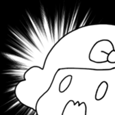 Ribbon-chan and haunted-chan sticker #3601361