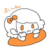 Ribbon-chan and haunted-chan sticker #3601363