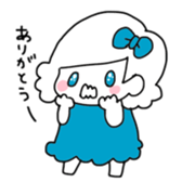 Ribbon-chan and haunted-chan sticker #3601365