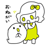Ribbon-chan and haunted-chan sticker #3601367
