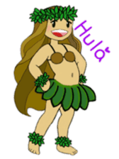 Aloha hula sticker #3602870