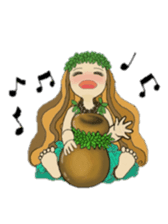 Aloha hula sticker #3602874