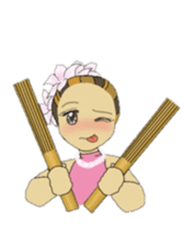 Aloha hula sticker #3602875