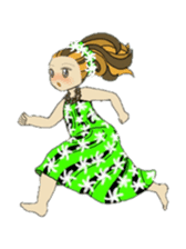 Aloha hula sticker #3602877