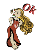 Aloha hula sticker #3602897