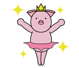 Pig Ballerina sticker #3603401