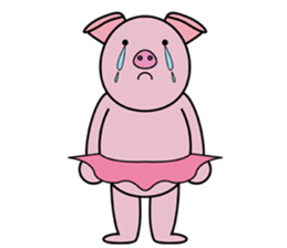 Pig Ballerina sticker #3603404