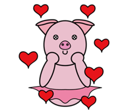 Pig Ballerina sticker #3603409