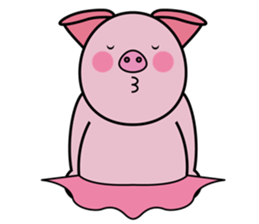 Pig Ballerina sticker #3603412
