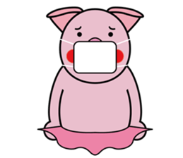 Pig Ballerina sticker #3603413