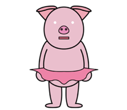 Pig Ballerina sticker #3603419