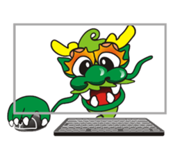 Q  Dragon sticker #3604595