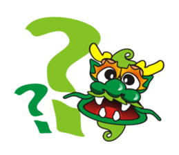 Q  Dragon sticker #3604618