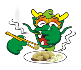 Q  Dragon sticker #3604624