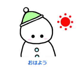 Snowman Snow-chan sticker #3605426