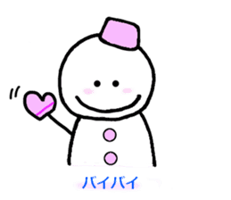 Snowman Snow-chan sticker #3605429