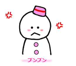 Snowman Snow-chan sticker #3605435