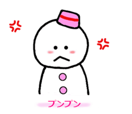 Snowman Snow-chan sticker #3605435