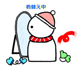 Snowman Snow-chan sticker #3605459